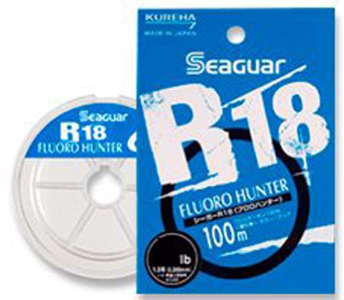 KUREHA Seaguar R18 FLUORO HUNTER Fluorocarbon Line 100m 20Lb Clear Saltwater NEW