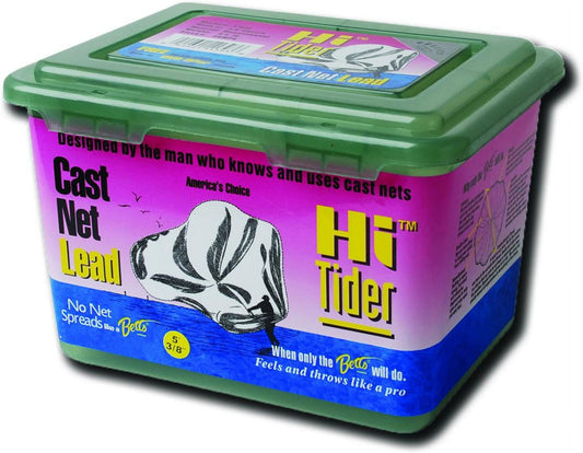 Betts HM-6 Hi Tider Cast Net 6' Mono 1/4' Mesh Box Lead Weights
