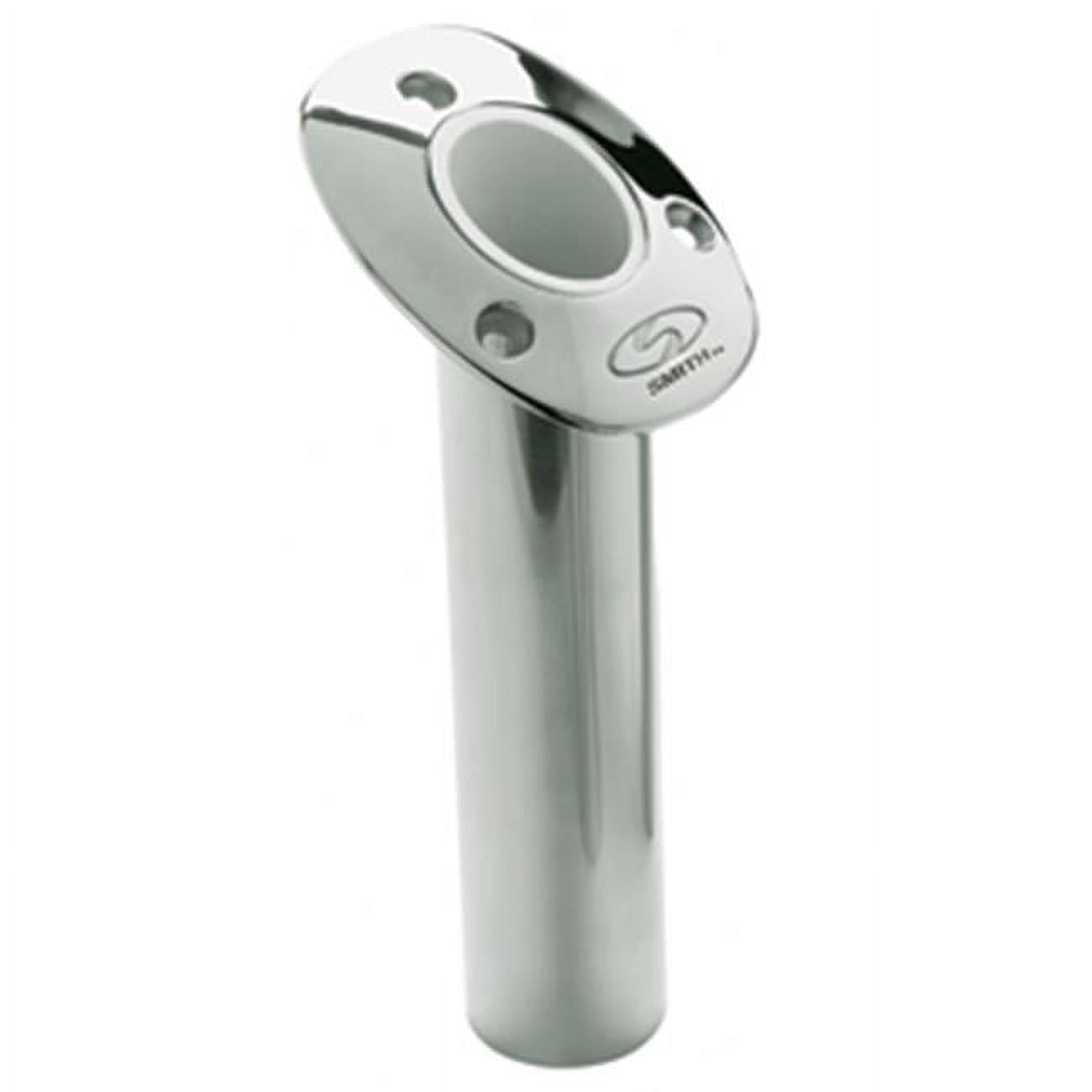 CE SMITH FLUSH MT ROD HOLDER SILVER STAINLESS 9' DEP 30 DEG
