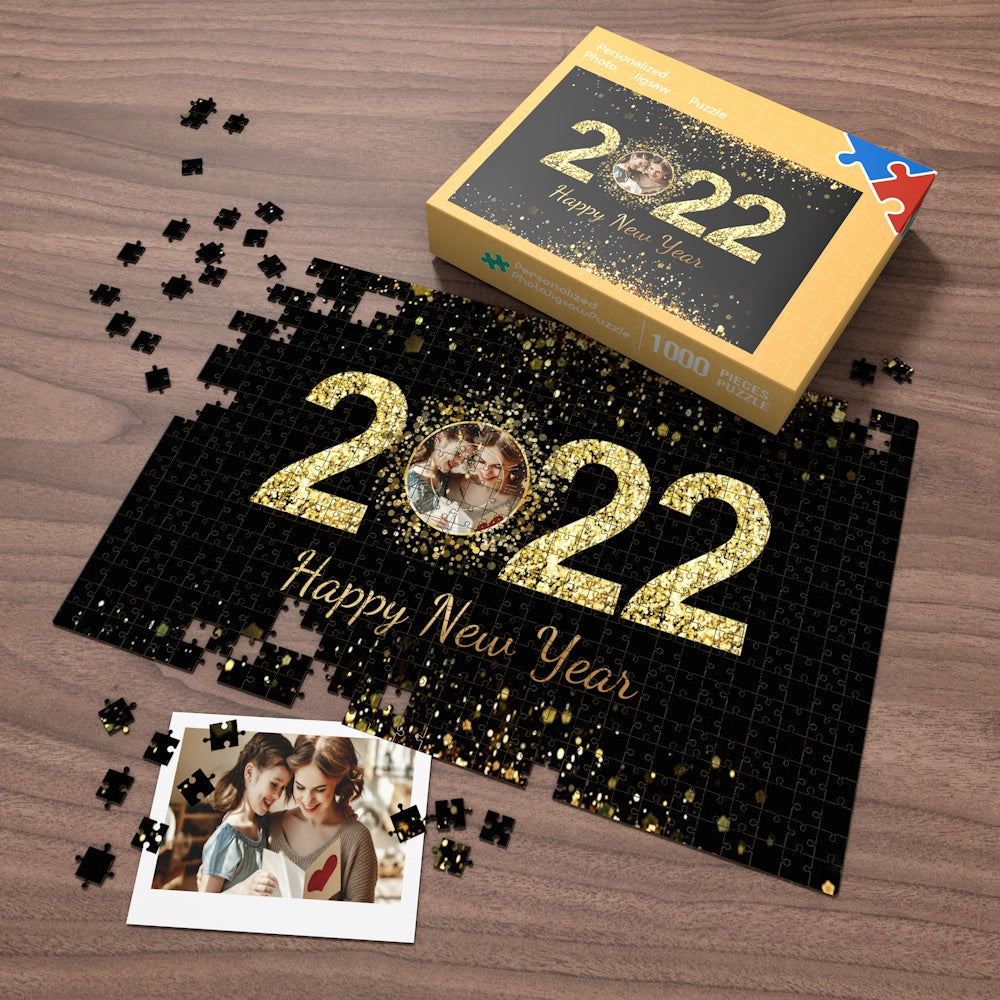Custom Photo Puzzle Happy New Year 2022 Puzzle