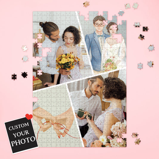 Custom Photo Puzzle Valentine's Day Puzzle Gift for Her