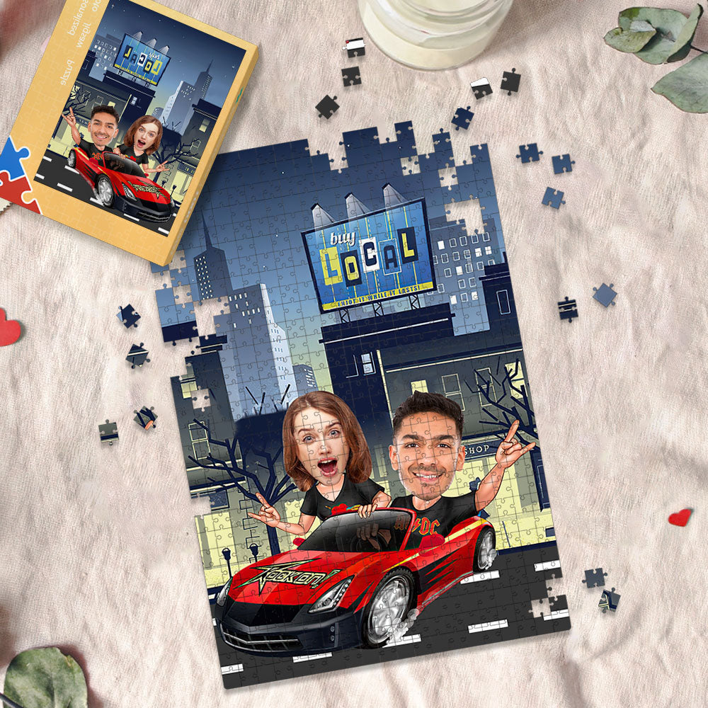 Custom Face Puzzle Personalized Valentines Minime Puzzle Gifts