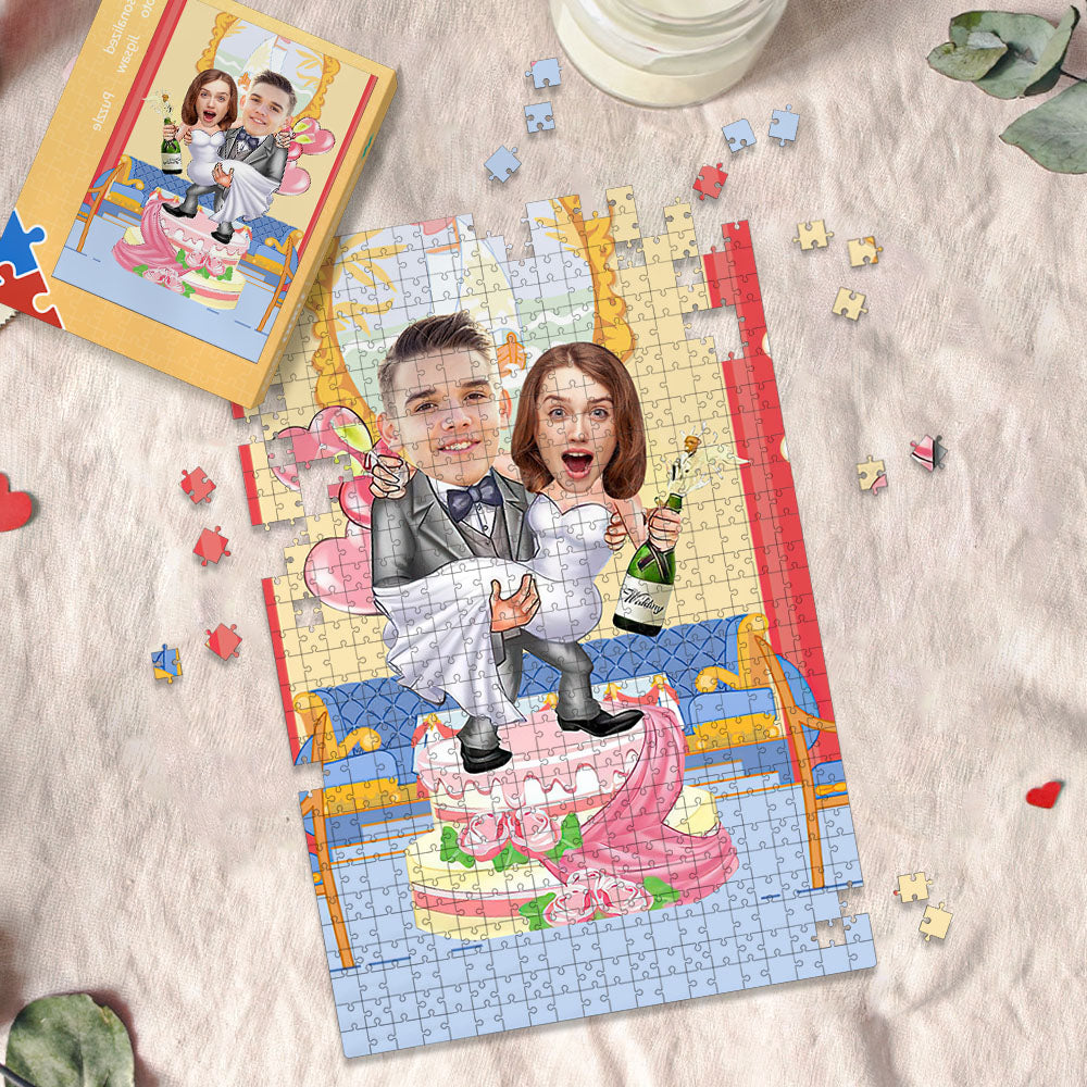 Custom Face Minime Puzzle Personalized Valentines Puzzle Gifts