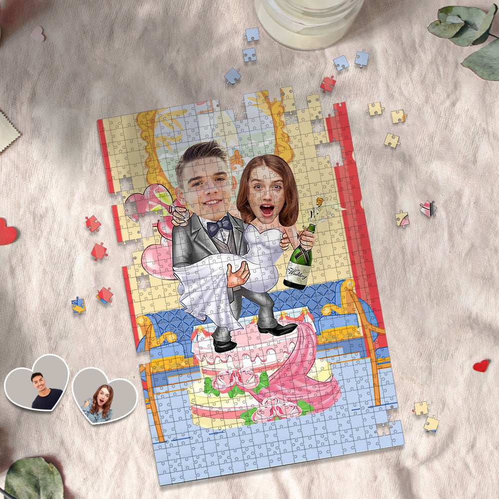 Custom Face Minime Puzzle Personalized Valentines Puzzle Gifts
