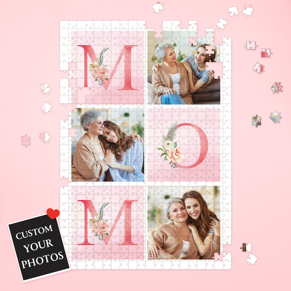 Custom Photo Puzzle Mother's Day Puzzle Personalized Gift for Mom