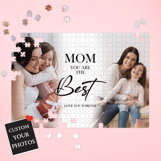 Custom Photo Puzzle You Are the Best Mom Puzzle Mother's Day Gift
