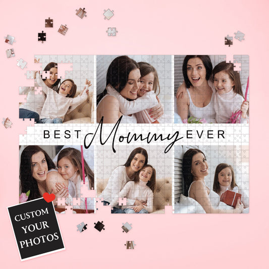 Custom Photo Puzzle Best Mom Ever Puzzle Mother's Day Gift