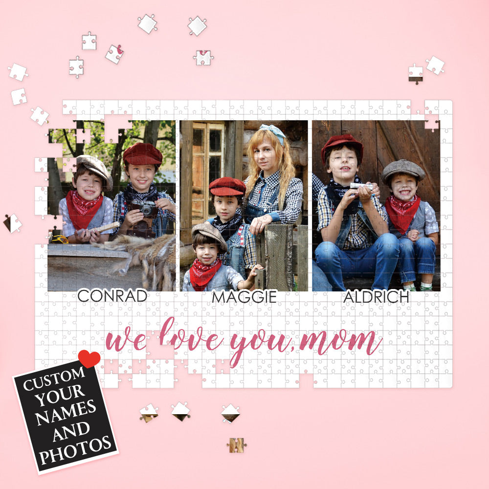 Custom Mother's Day Puzzle Personalized Puzzle Gift for Mom
