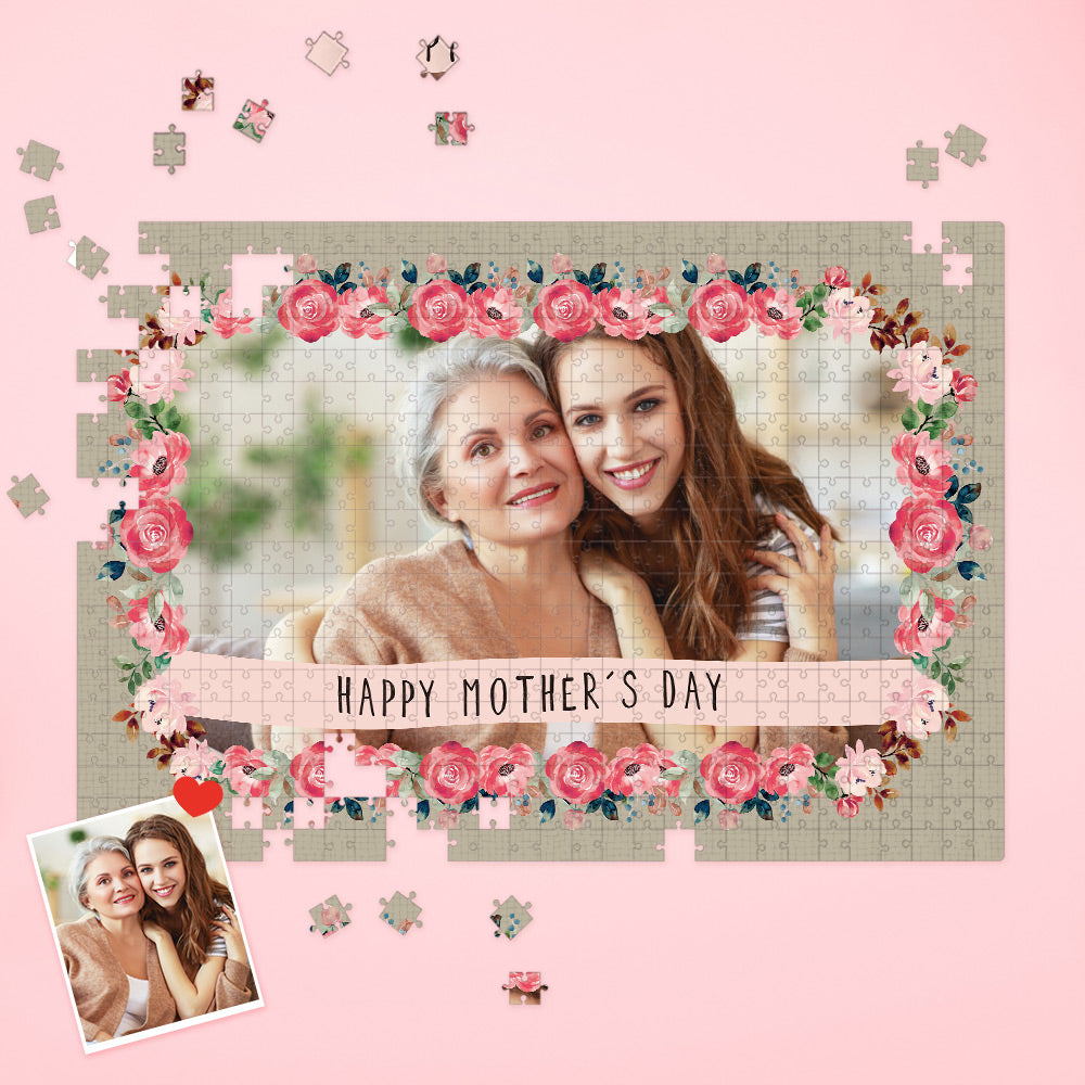 Mother's Day Puzzle Custom Photo Puzzle Gift for Mom