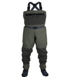 Compass 360 by SJK Deadfall STFT Fishing Wader, MD, Coffee/Stone