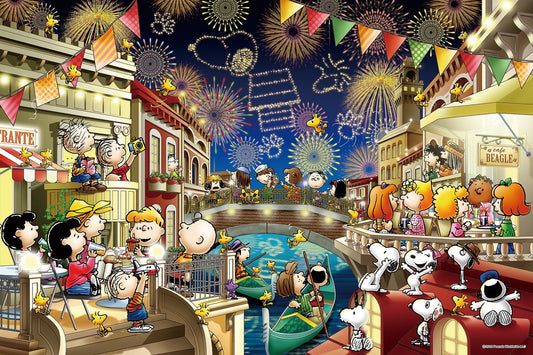 Epoch 1000pc Peanuts Snoopy Fireworks Glowing Jigsaw Puzzle 50x75cm