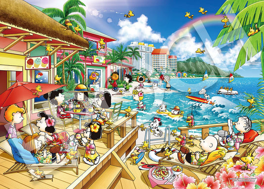 Epoch 2000pc Peanuts Beach Resort Jigsaw Puzzle 38x53cm