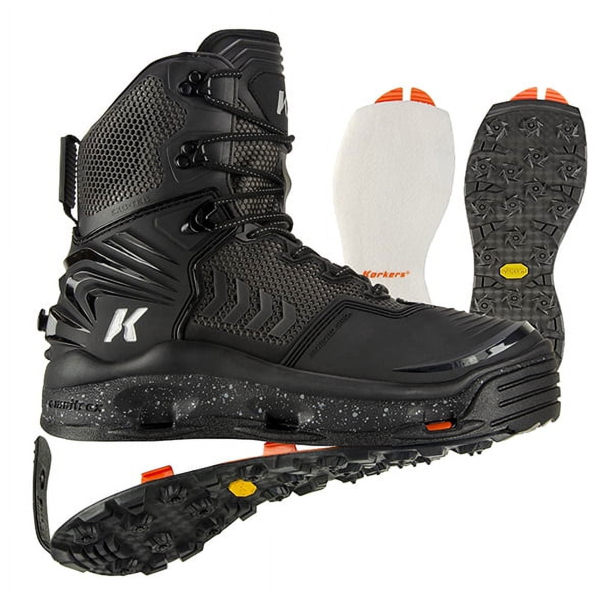 Korkers River Ops Wading Boot Kling-On & Black Felt Soles - Size 11