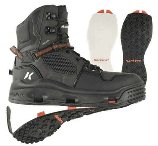 Korkers Terror Ridge Wading Boot Felt & Kling-On Soles - Size 10