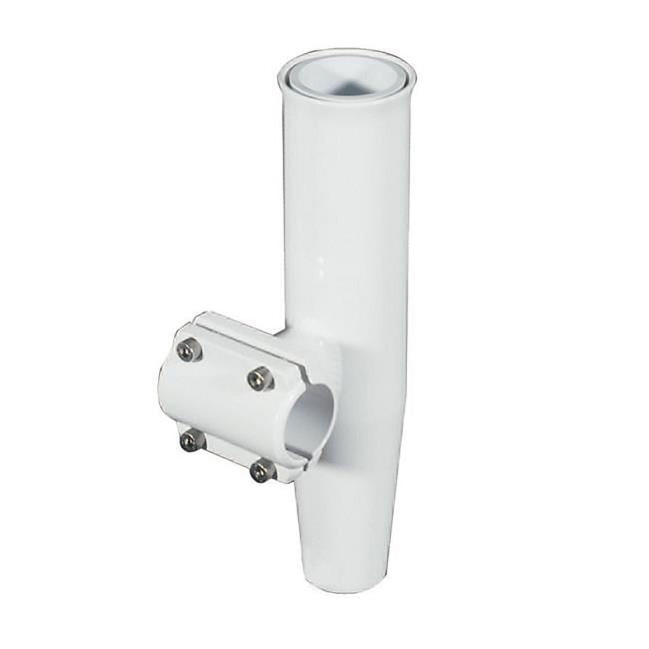 LEES RA5204WH Lees Clamp-On Rod Holder - White Aluminum - Horizontal Mount - Fits 1.900'' O.D.