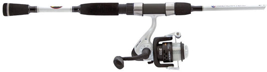 Lew's American Hero We Go 2 Spinning Reel and Fishing Rod Combo, 6-Foot 6-Inch Rod, Size 200 Reel, White