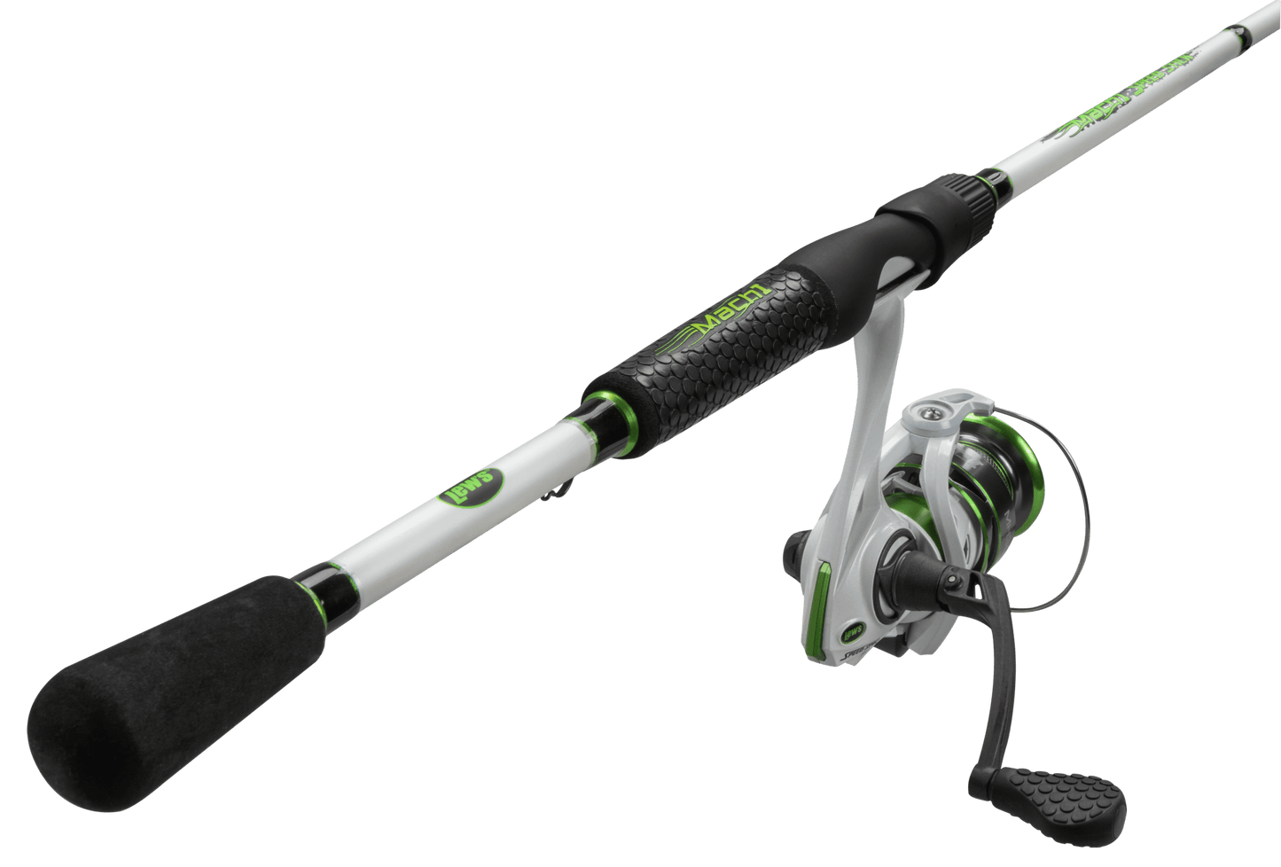 Lew's Mach 1 Spinning Reel and Fishing Rod Combo, Size 30 Reel, White