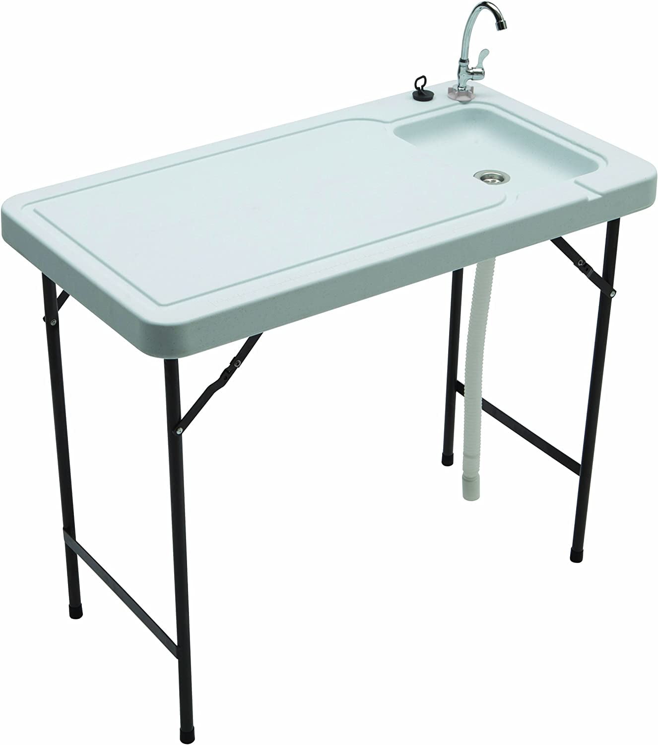 MT-2/SKFT-44 Outdoor Fish and Game Cleaning Table with Quick-Connect Stainless Steel Faucet