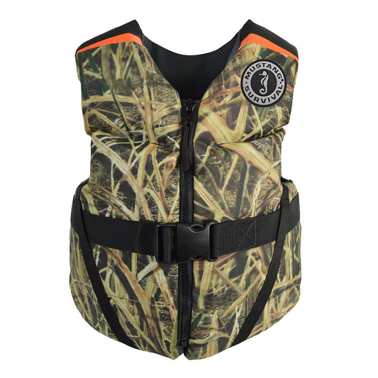 MUSTANG REV YOUTH FOAM VEST MOSSY OAK SHADOW GRASS BLADES