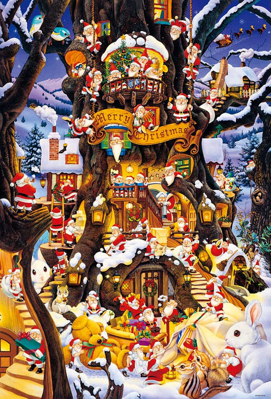 [Made In Japan] Beverly 1000 Piece Jigsaw Puzzle Santa&S Forest (49 X 72 Cm) 1000-005