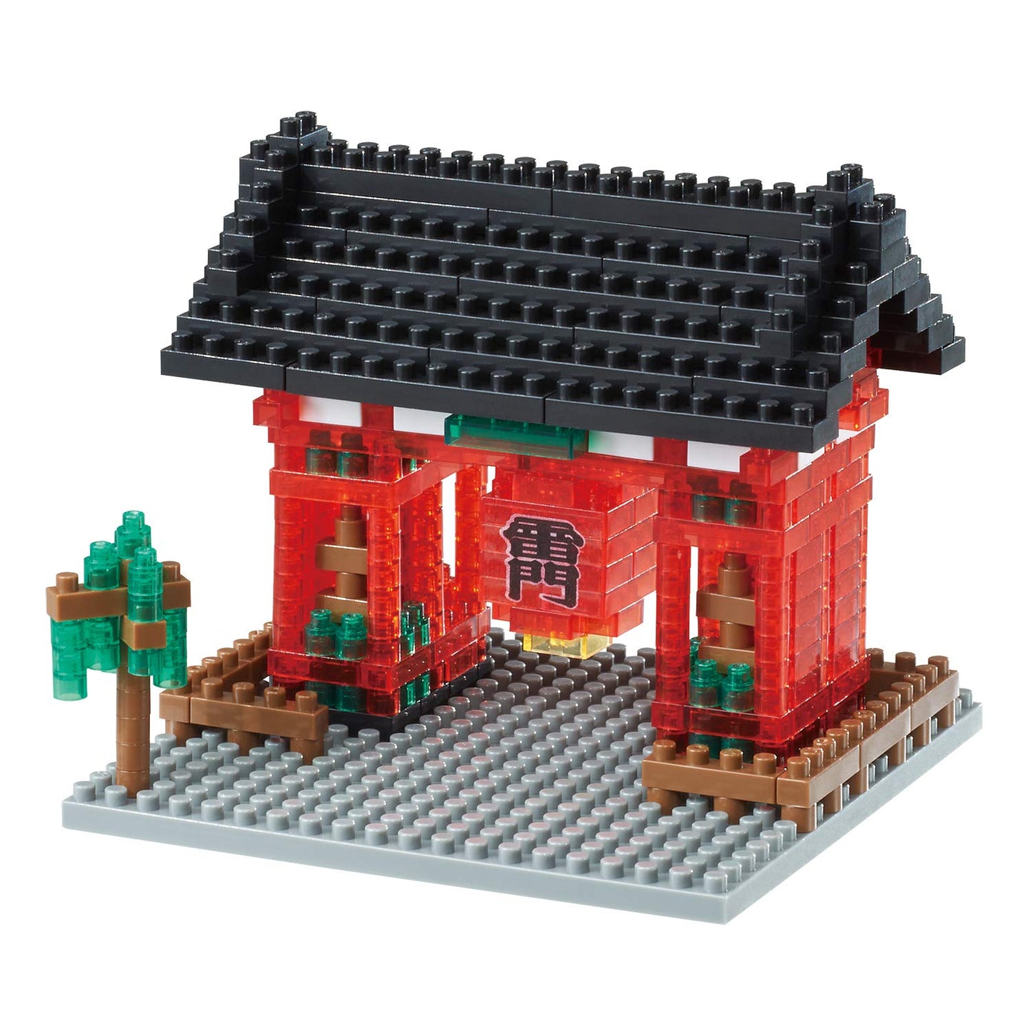 KAWADA Nbh_007R Nanoblock 10Th Anniversary Kaminarimon Transparent Ver.