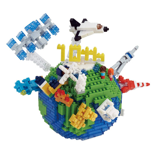 KAWADA Nbm-028 Nanoblock The World