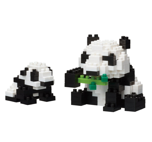 KAWADA Nbc-236 Nanoblock Mother & Baby Giant Panda