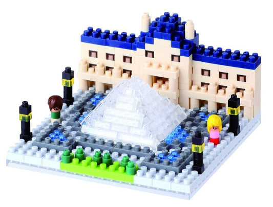 KAWADA Nbh-086 Nanoblock The Louvre Museum Musã©E Du Louvre