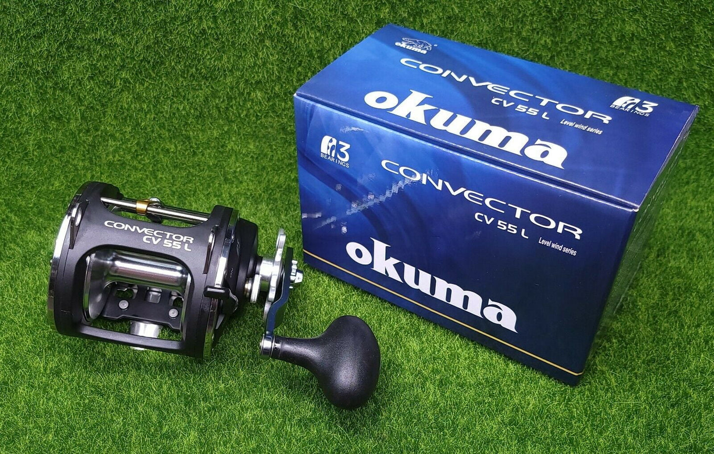 Okuma Fishing Tackle Convector Levelwind Trolling Reel, 4.0 1, 2BB+1RB, 590/80 B