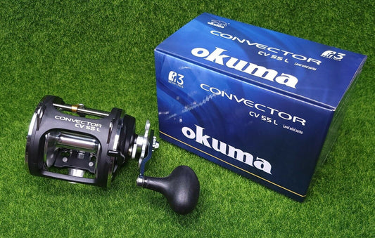 Okuma Fishing Tackle Convector Levelwind Trolling Reel, 4.0 1, 2BB+1RB, 590/80 B