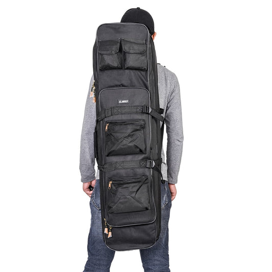 Outdoor 3 Layer Fishing Bag Backpack 80cm/100cm Fishing Rod Reel Carrier Bag Fishing Pole Tackle Bag Carry Case Travel Bag