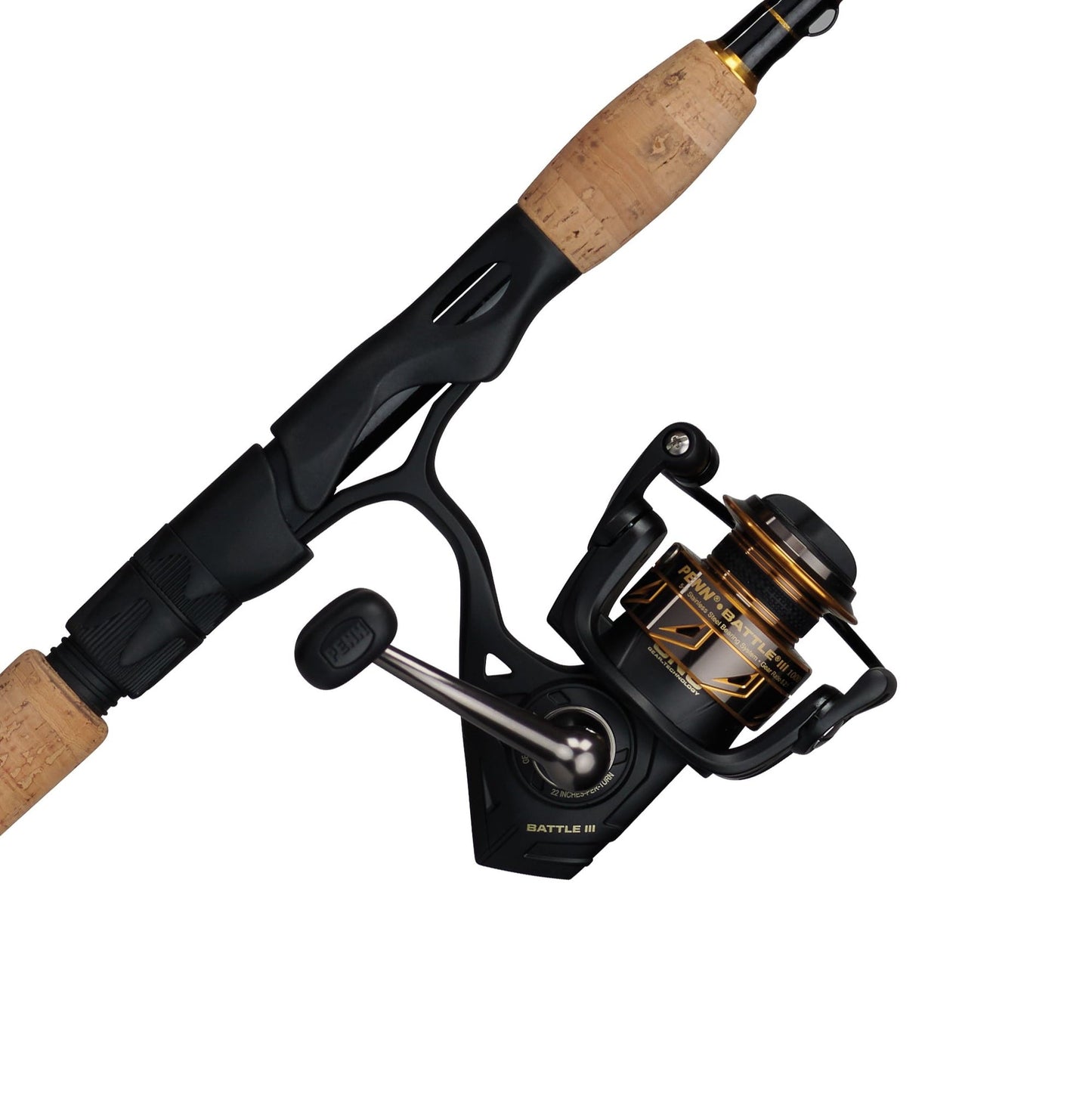 PENN 6¡¯6¡± Battle III Fishing Rod and Reel Spinning Combo