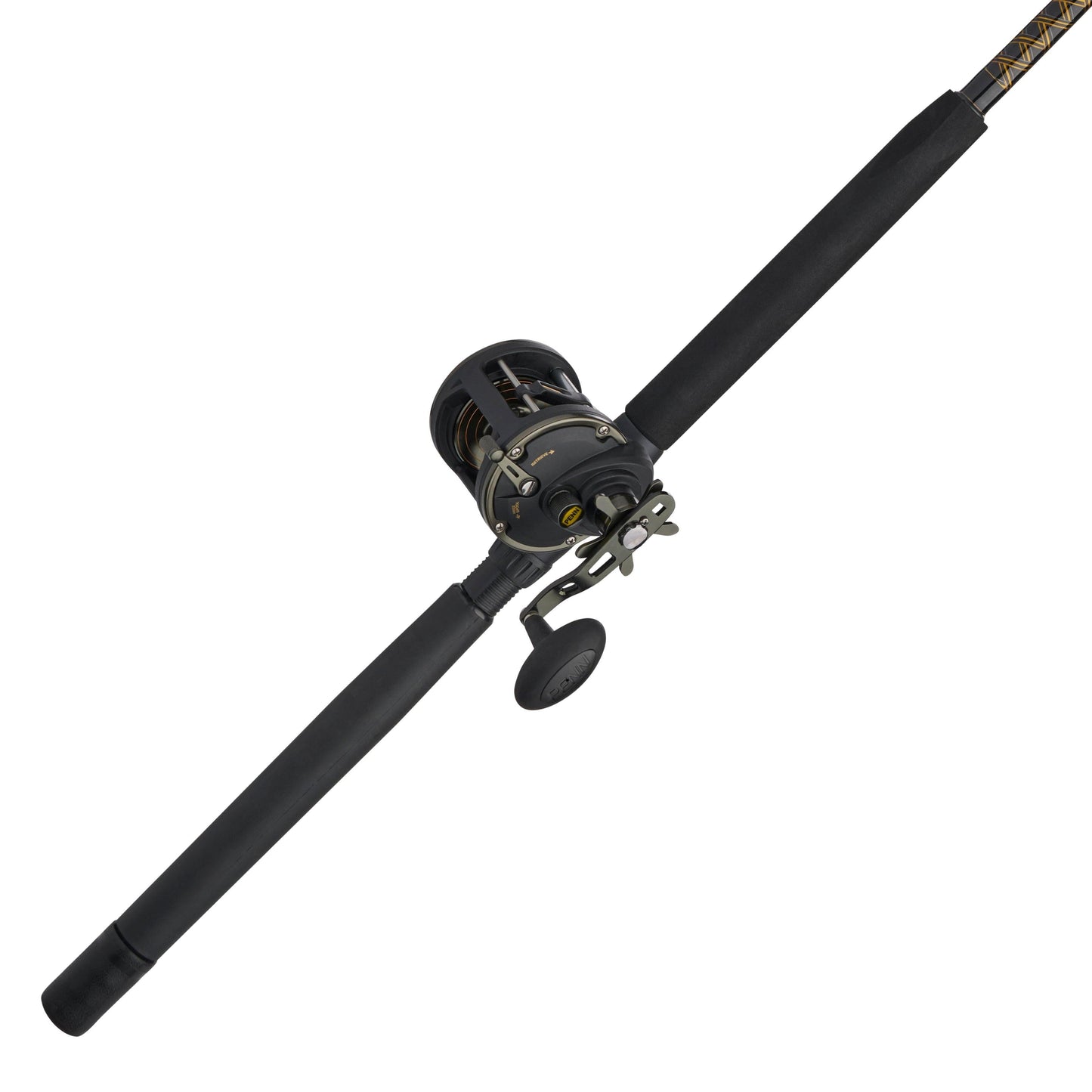 PENN 6'6' Squall II Level Wind Rod and Reel Fishing Combo