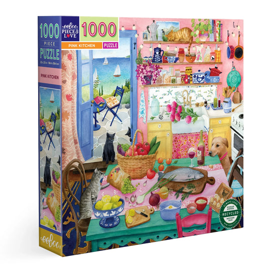 Pink Kitchen 1,000 Piece Puzzle