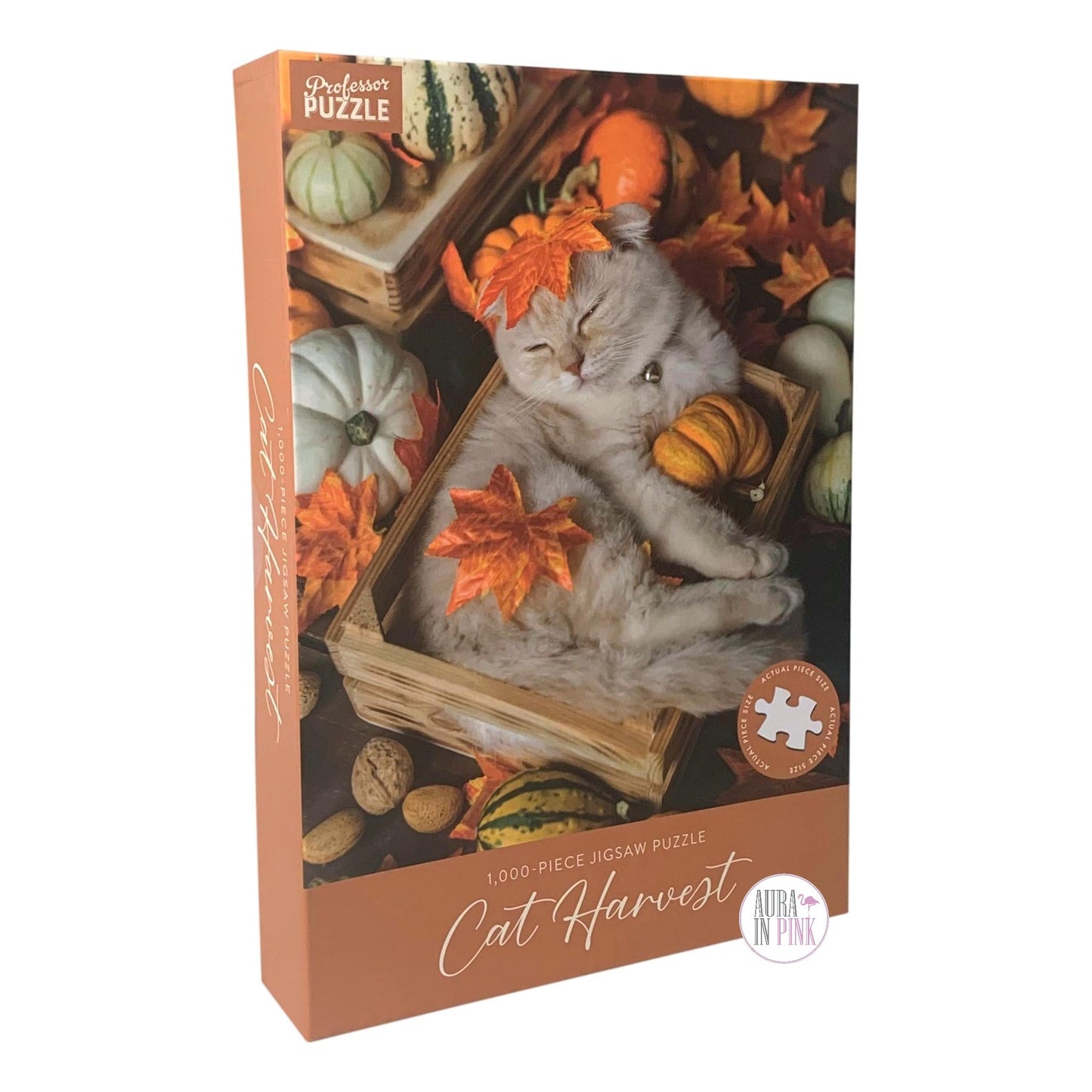 Professor Puzzle Cat Harvest Autumn 1000 Piece Jigsaw Puzzle