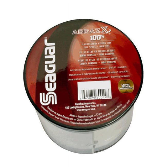 Seaguar AbrazX 100% Fluorocarbon Fishing Line 25lbs, 1000yds Break Strength/Length - 25AX1000