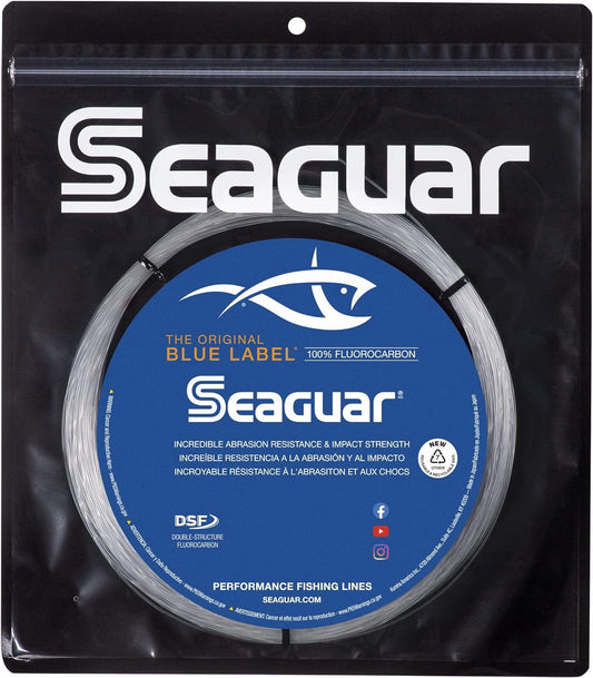 Seaguar Blue Label Big Game 100% Flourocarbon Fishing Line (DSF), 220lbs, 50 meters Break Strength/Length - 220FC30