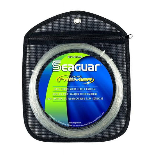 Seaguar Fluoro Premier 100% Fluorocarbon Fishing Line(DSF), 130lbs, 50yds Break Strength/Length - 130FP50