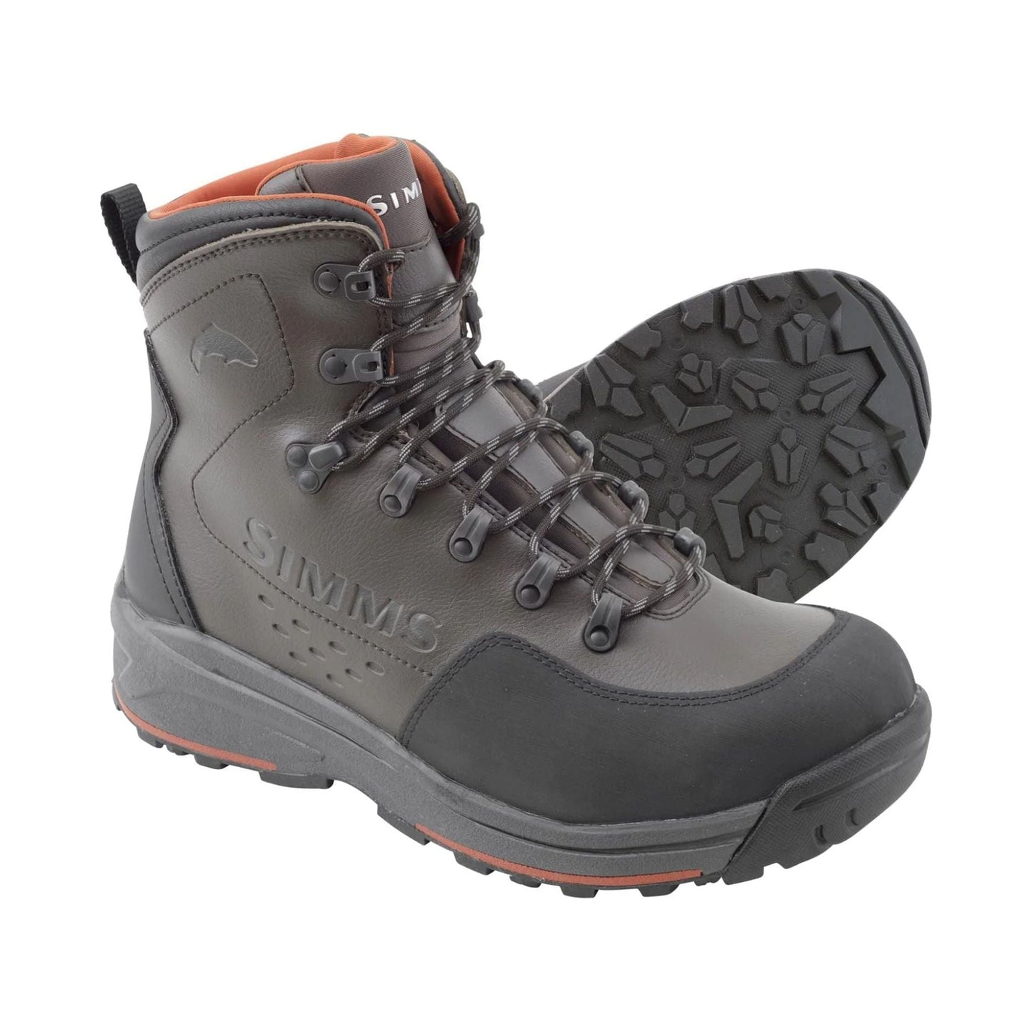 Simms M's Freestone Wading Boots - Rubber Soles Color: Gunmetal, Size: 13