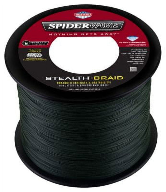 SpiderWire Stealth? Superline, Moss Green, 65lb | 29.4kg Fishing Line