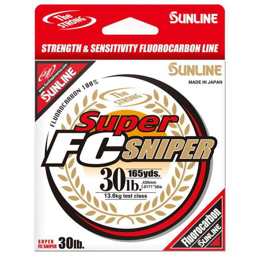 Sunline 63038946 12 lbs Super FC Sniper Fluorocarbon Fishing Line, Natural Clear - 1200 yards