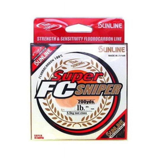 Sunline 63038948 14 lbs Super FC Sniper Fluorocarbon Fishing Line, Natural Clear - 1200 yards