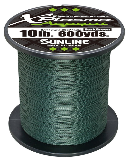 Sunline 63043272 Xplasma Asegai50lb 600yd Dark Green