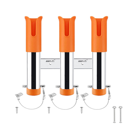 SunniMix Fishing Rod Holders Accessories Fishing Rod Rack for s Garage Boat Orange