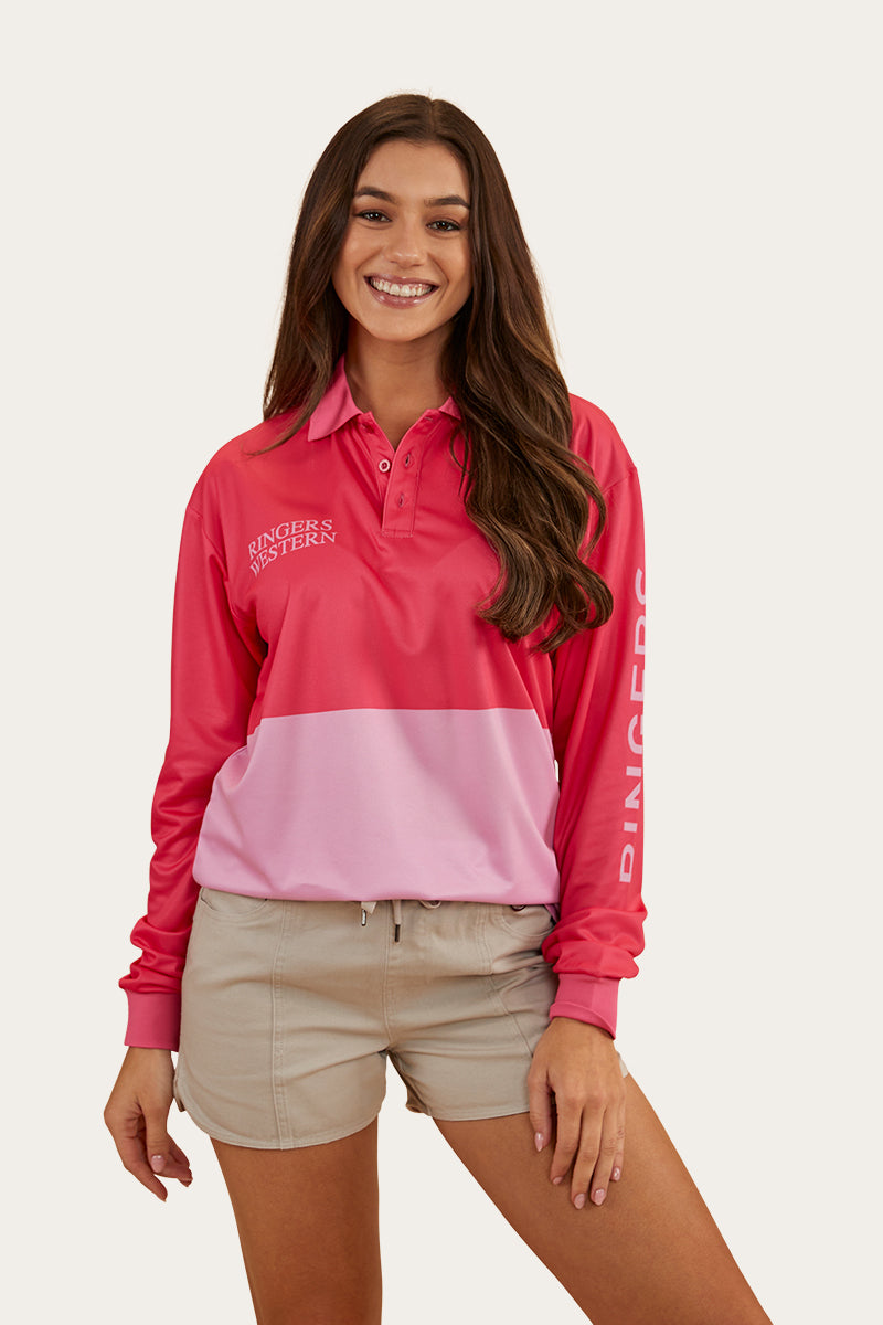 Halls Creek Unisex Fishing Jersey - Melon