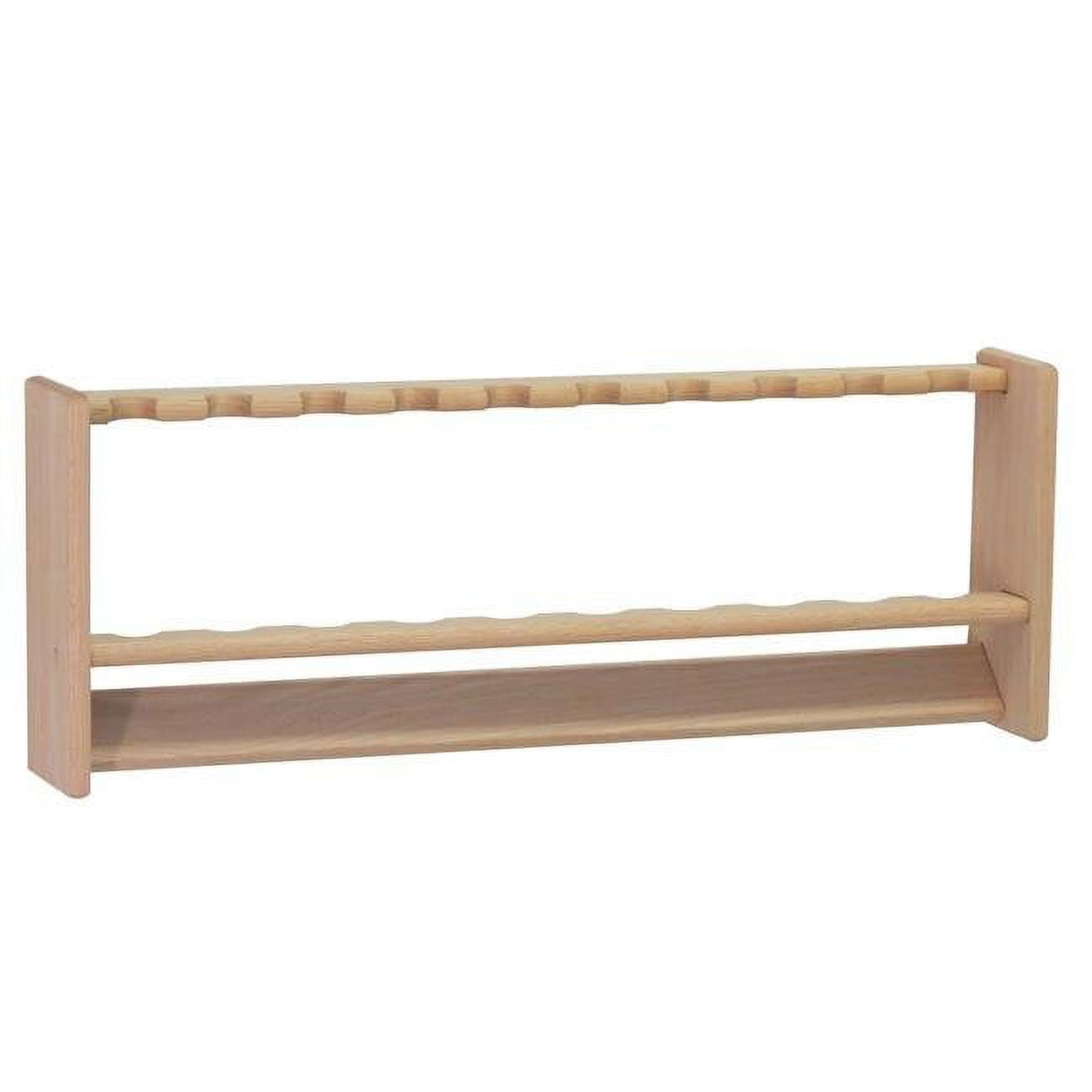 Wooden Mallet PRF10UN Fishing 10 Rod Rack - Unfinished