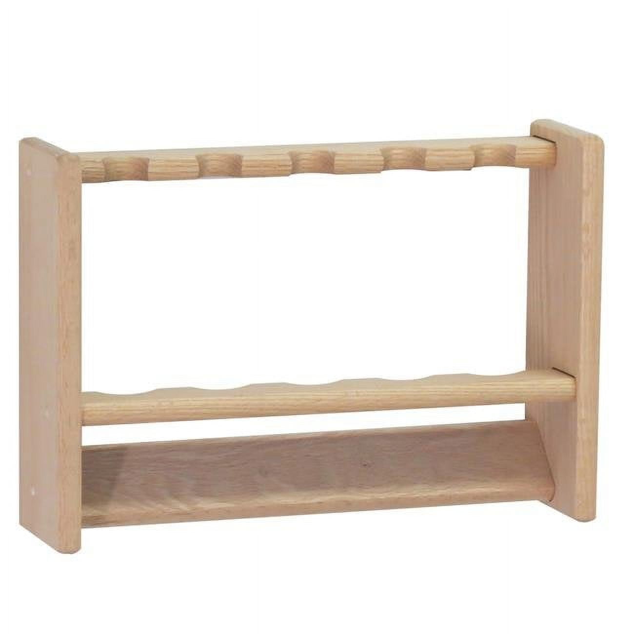 Wooden Mallet PRF5UN 5 Fishing Rod Rack - Unfinished