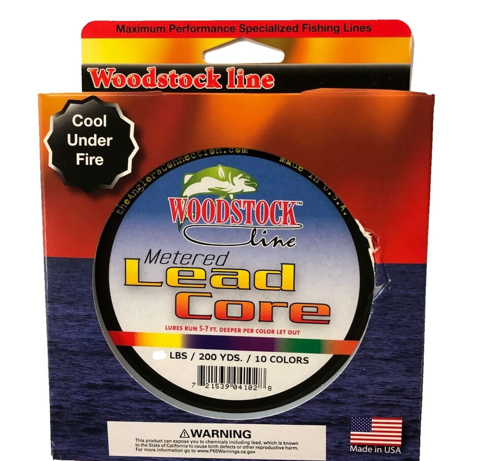 Woodstock 18Lb. Metered Lead Core Fishing Line 200 YD