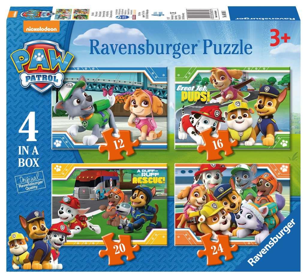 Ravensburger Paw Patrol 4 In A Box Jigsaw Puzzle