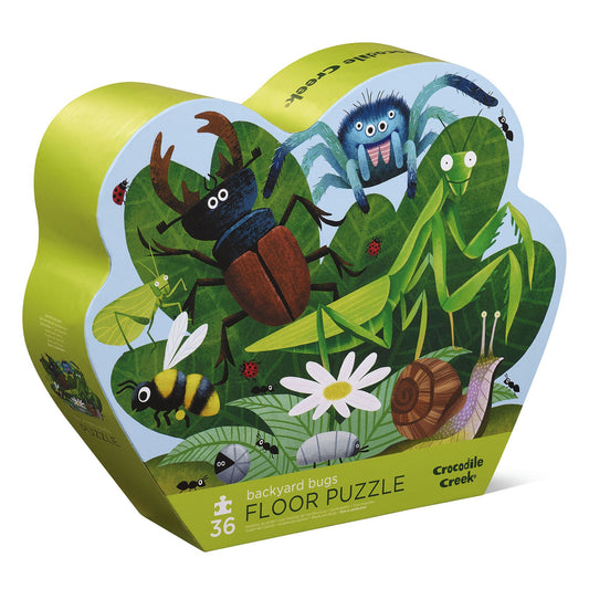 Crocodile Creek 36 Piece Floor Puzzle | Backyard Bugs